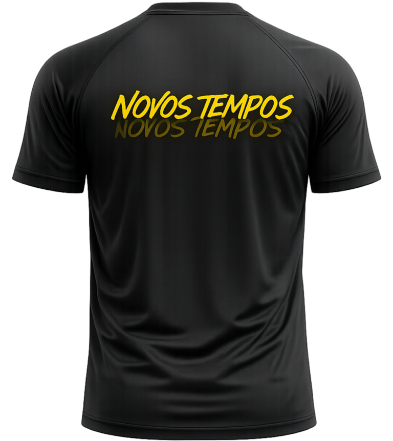 Camiseta Novos Tempos - verso